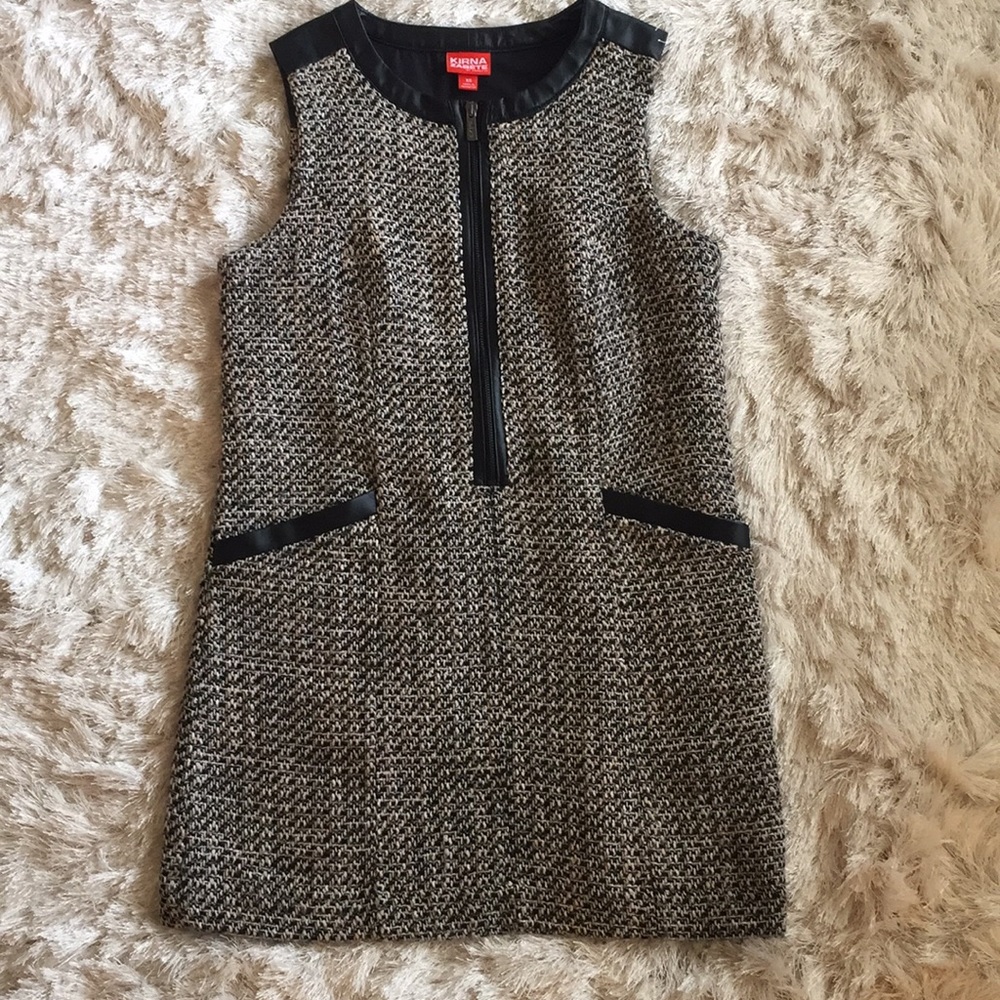 Kirna Zabête for Target Tweed/Leather Dress Sz XS